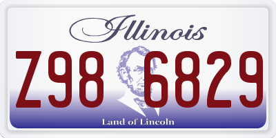 IL license plate Z986829
