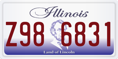 IL license plate Z986831