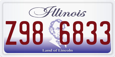 IL license plate Z986833