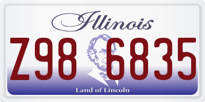 IL license plate Z986835