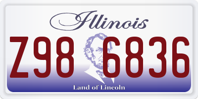 IL license plate Z986836