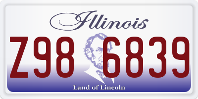 IL license plate Z986839