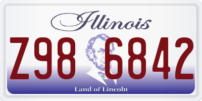 IL license plate Z986842