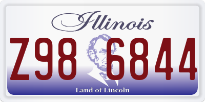 IL license plate Z986844