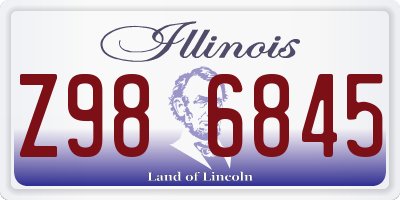 IL license plate Z986845