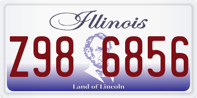 IL license plate Z986856