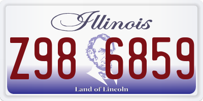 IL license plate Z986859