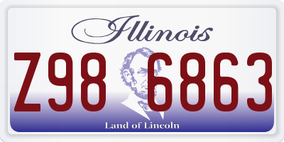 IL license plate Z986863
