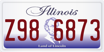 IL license plate Z986873