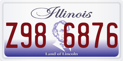 IL license plate Z986876
