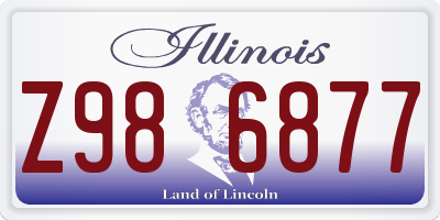 IL license plate Z986877