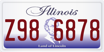IL license plate Z986878
