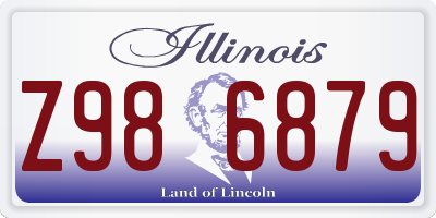 IL license plate Z986879