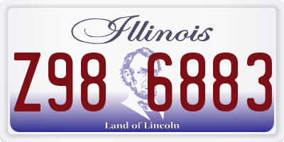 IL license plate Z986883