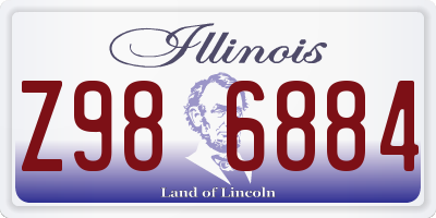 IL license plate Z986884