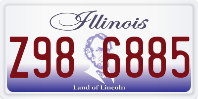 IL license plate Z986885