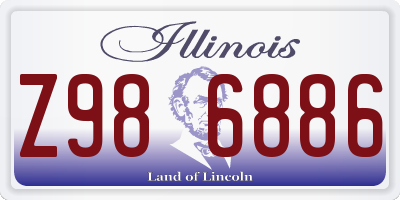 IL license plate Z986886