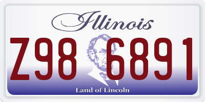 IL license plate Z986891