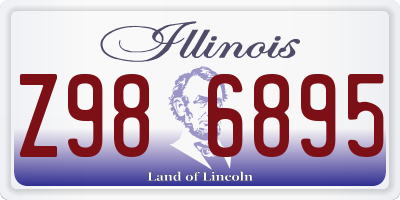 IL license plate Z986895