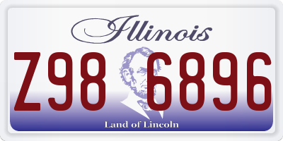 IL license plate Z986896