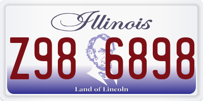 IL license plate Z986898