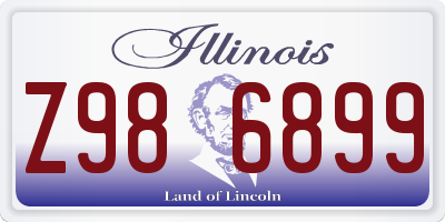 IL license plate Z986899