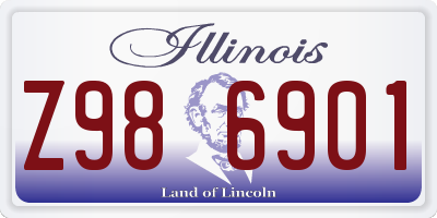 IL license plate Z986901