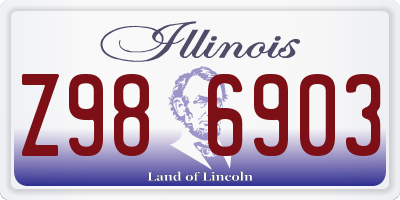 IL license plate Z986903