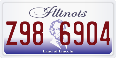 IL license plate Z986904