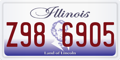 IL license plate Z986905