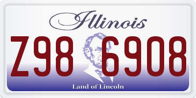 IL license plate Z986908