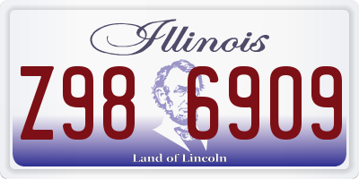 IL license plate Z986909