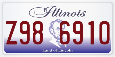 IL license plate Z986910