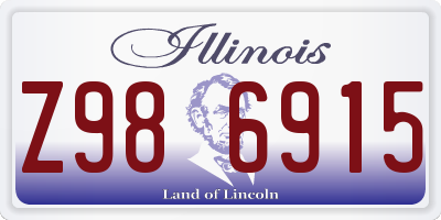 IL license plate Z986915