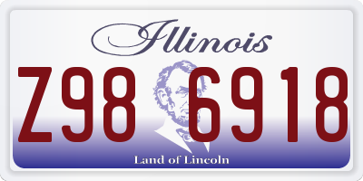 IL license plate Z986918