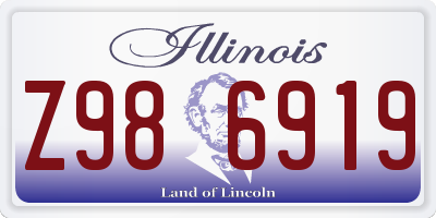 IL license plate Z986919