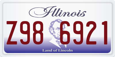 IL license plate Z986921
