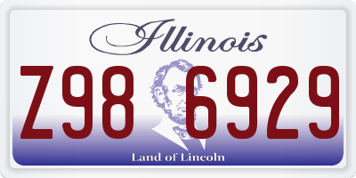 IL license plate Z986929