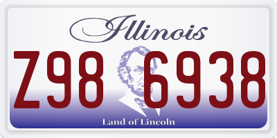 IL license plate Z986938