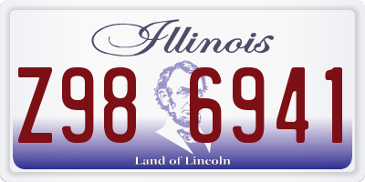 IL license plate Z986941