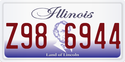 IL license plate Z986944