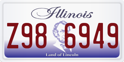 IL license plate Z986949