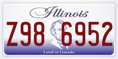 IL license plate Z986952