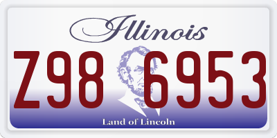 IL license plate Z986953