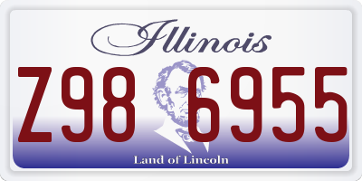 IL license plate Z986955