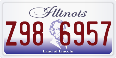 IL license plate Z986957