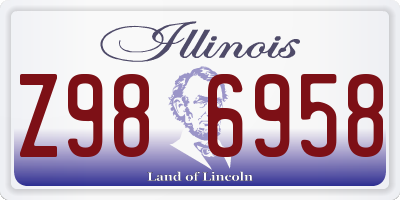 IL license plate Z986958