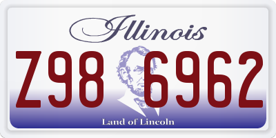 IL license plate Z986962