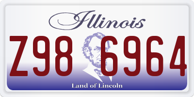 IL license plate Z986964