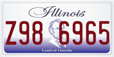 IL license plate Z986965